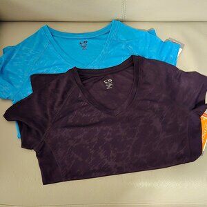 Set of 2 Champion C9 Duo Dry Max Semi-Fitted Workout Tees - Size S - NWT